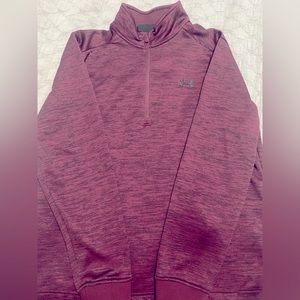 Under Armour Mens sz L 1/4 Zip Cold Gear Pullover Lightweight Sweater